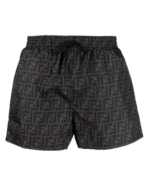 fendi black shorts|Fendi swim shorts for men.